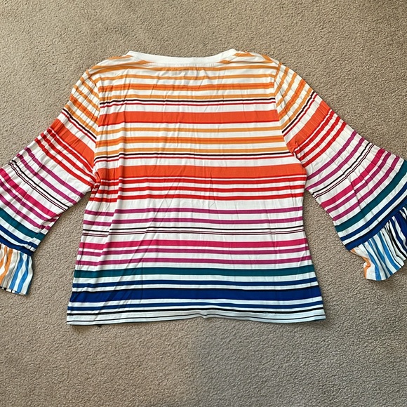 NWOT Kobi Halperin rainbow striped Rosalia top - Picture 10 of 12